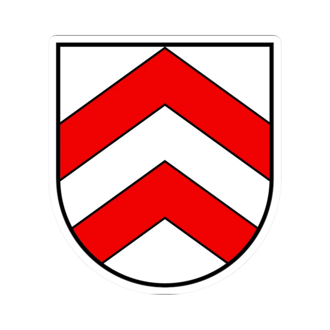 Coat of arms of Werthenstein (Switzerland) (Coat of Arms) STICKER Vinyl Kiss-Cut Decal 2 Inch White - The Sticker Space