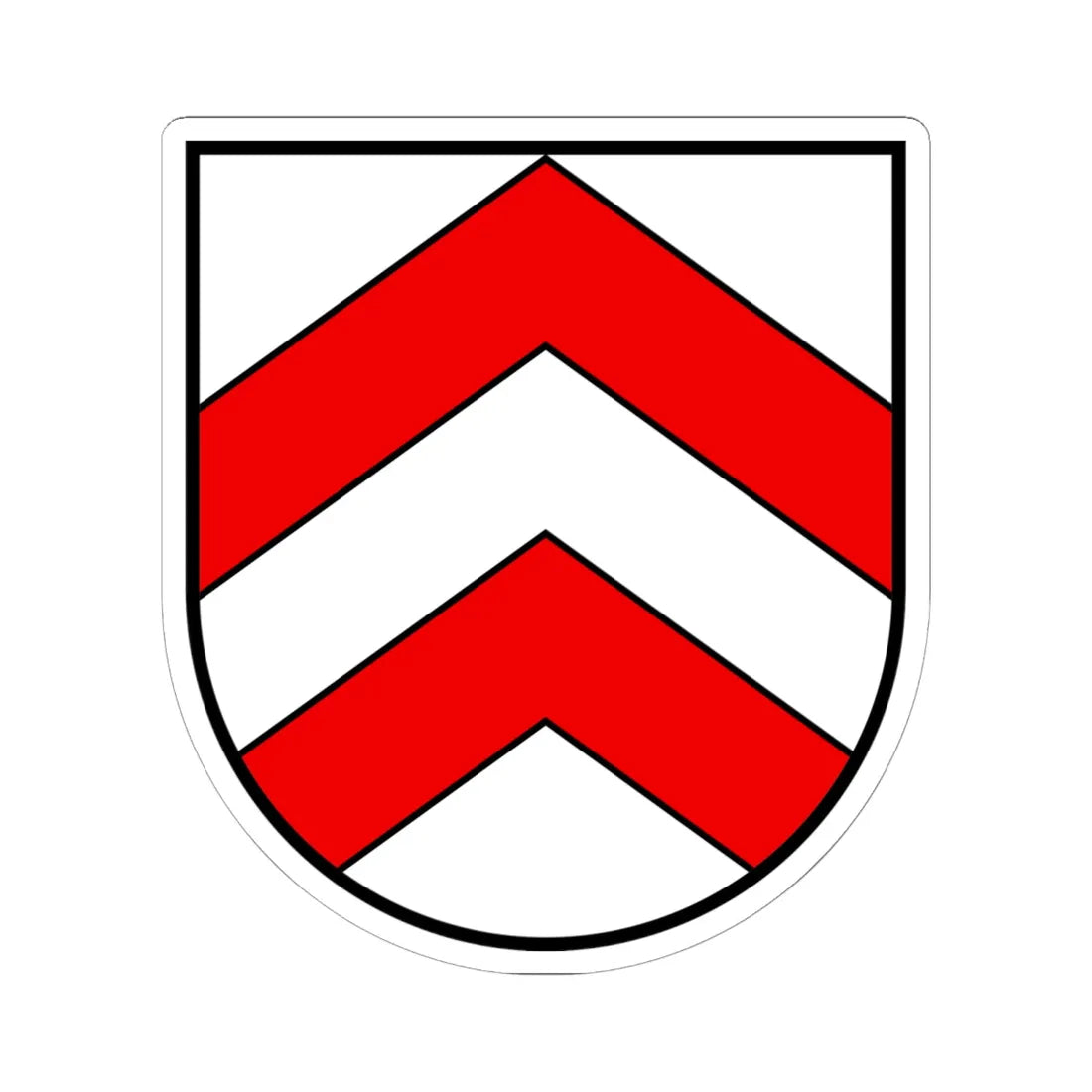 Coat of arms of Werthenstein (Switzerland) (Coat of Arms) STICKER Vinyl Kiss-Cut Decal 6 Inch White - The Sticker Space