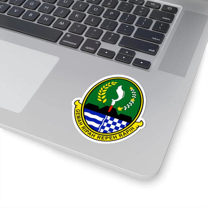 Coat of arms of West Java (Indonesia) (Coat of Arms) STICKER Vinyl Kiss-Cut Decal - The Sticker Space