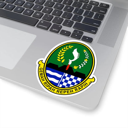 Coat of arms of West Java (Indonesia) (Coat of Arms) STICKER Vinyl Kiss-Cut Decal - The Sticker Space