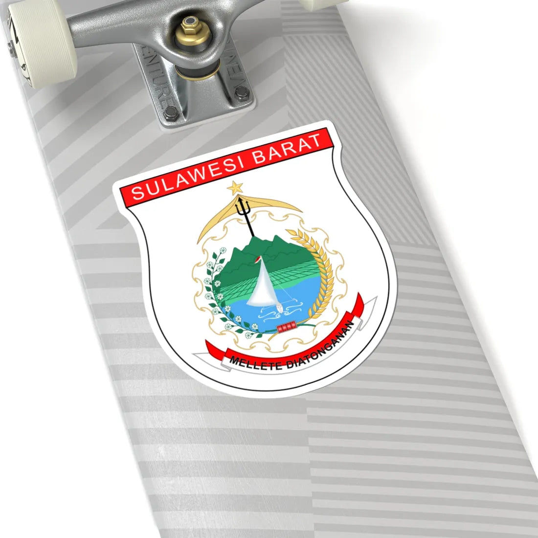 Coat of arms of West Sulawesi (Indonesia) (Coat of Arms) STICKER Vinyl Kiss-Cut Decal - The Sticker Space
