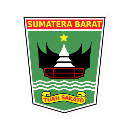 Coat of arms of West Sumatra (Indonesia) (Coat of Arms) STICKER Vinyl Kiss-Cut Decal 2 Inch White - The Sticker Space