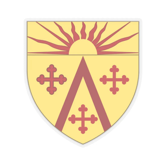 Coat of arms of West Warwick Rhode Island (United States) STICKER Vinyl Kiss-Cut Decal 2 Inch Transparent - The Sticker Space