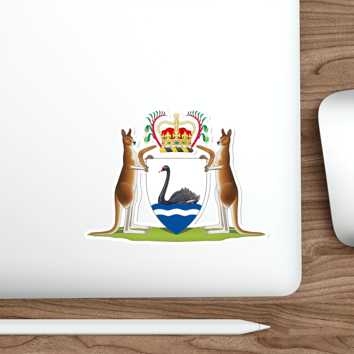 Coat of arms of Western Australia STICKER Vinyl Die-Cut Decal-The Sticker Space