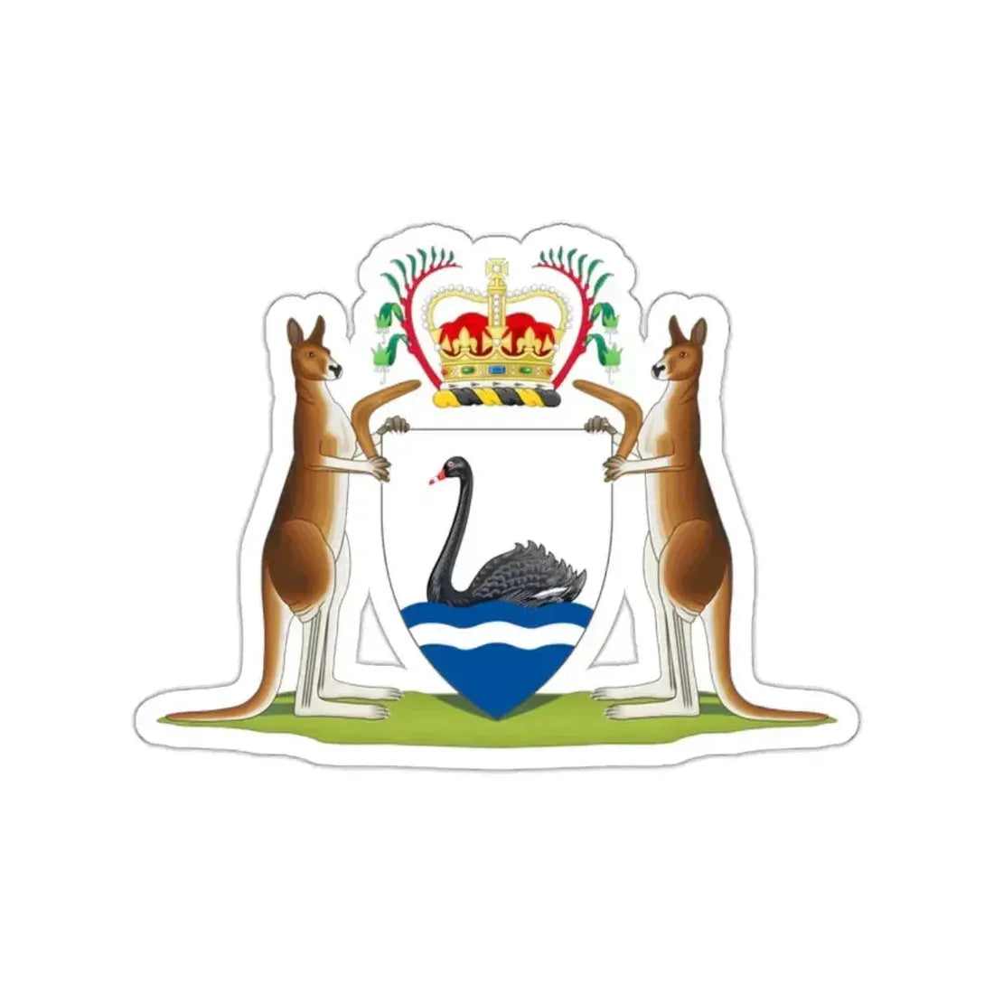 Coat of arms of Western Australia STICKER Vinyl Die-Cut Decal 2 Inch - The Sticker Space