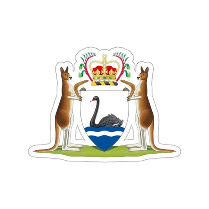 Coat of arms of Western Australia STICKER Vinyl Die-Cut Decal 2 Inch - The Sticker Space