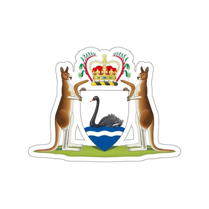 Coat of arms of Western Australia STICKER Vinyl Die-Cut Decal 3 Inch - The Sticker Space