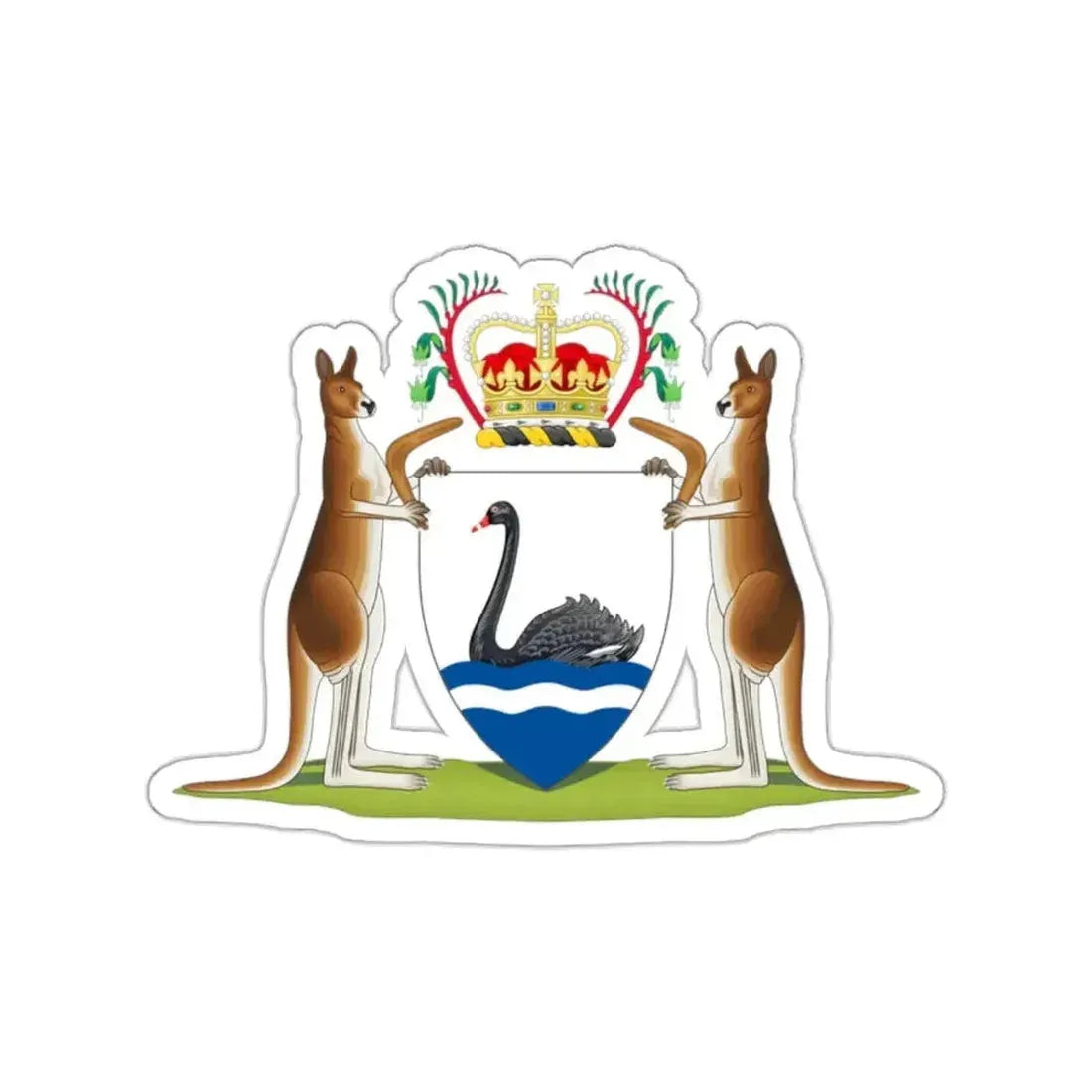 Coat of arms of Western Australia STICKER Vinyl Die-Cut Decal - The Sticker Space