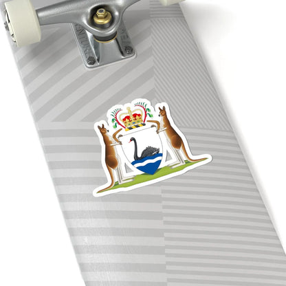 Coat of arms of Western Australia - STICKER Vinyl Kiss-Cut Decal - The Sticker Space