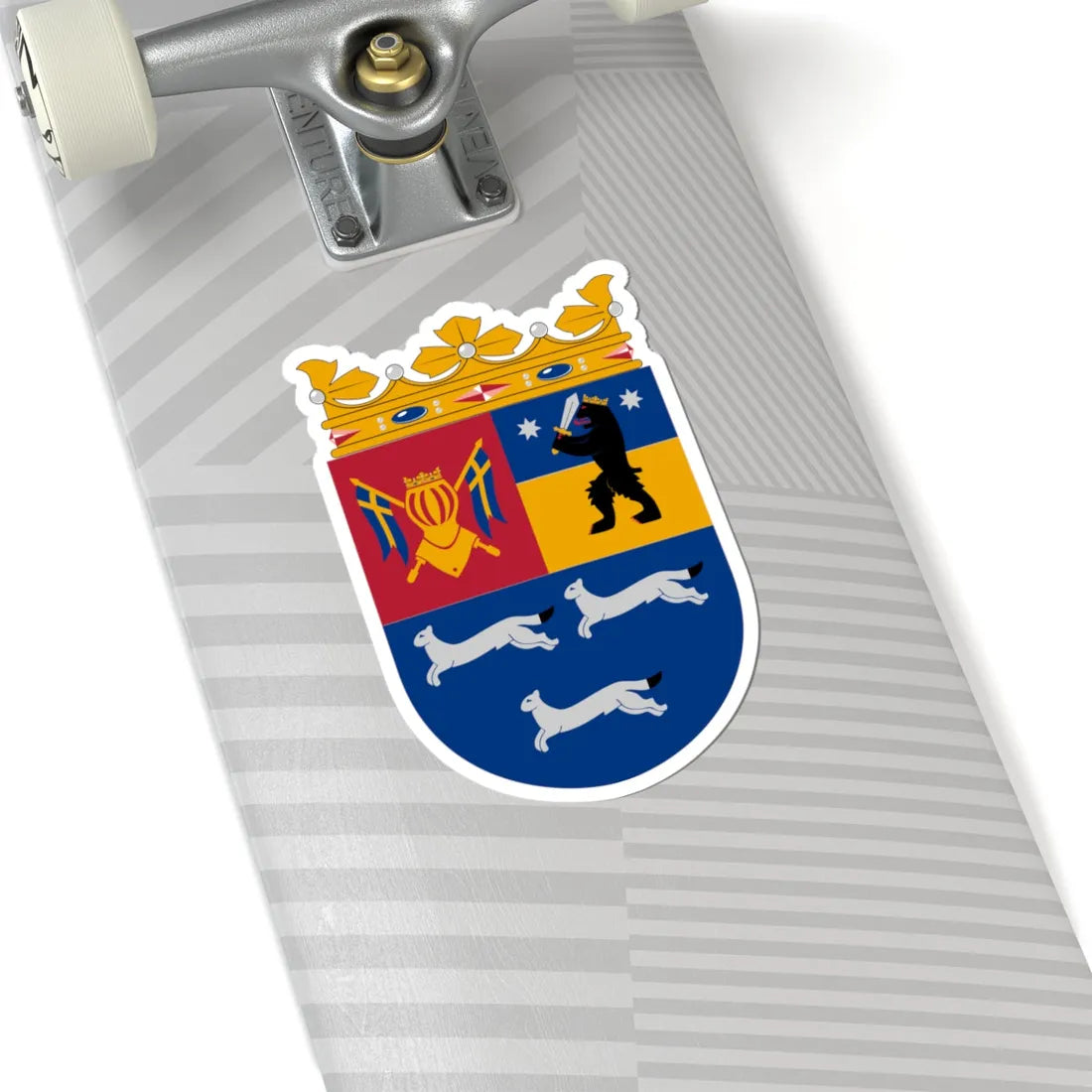 Coat of arms of Western Finland Province (Finland) (Coat of Arms) STICKER Vinyl Kiss-Cut Decal - The Sticker Space