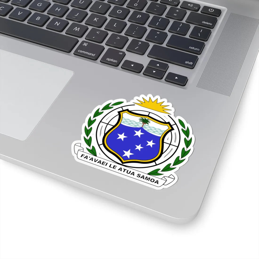 Coat of arms of Western Samoa 1951-1962 (Samoa) (Coat of Arms) STICKER Vinyl Kiss-Cut Decal - The Sticker Space