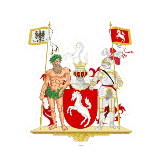 Coat of Arms of Westphalia (Germany) (Coat of Arms) STICKER Vinyl Kiss-Cut Decal 2 Inch White - The Sticker Space