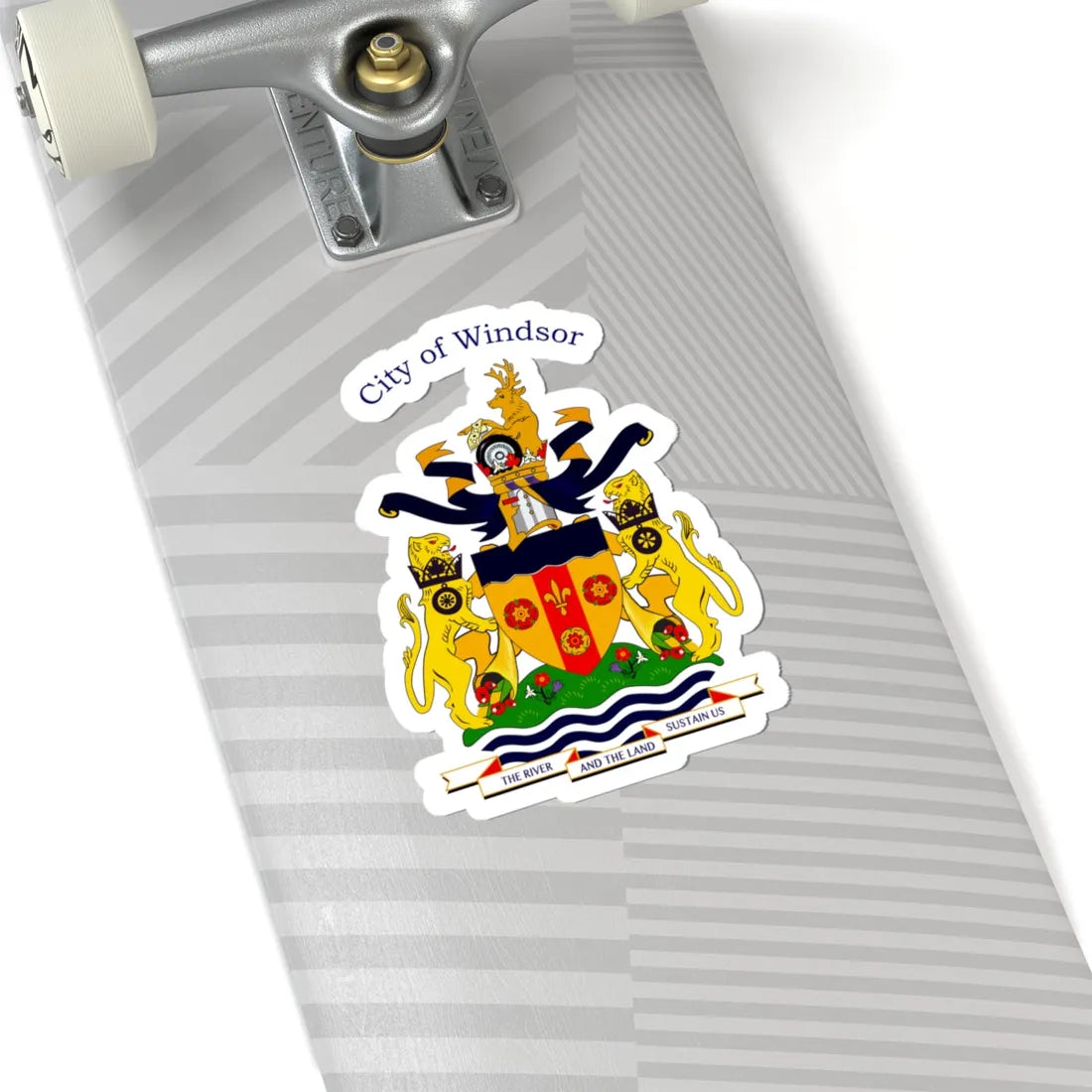 Coat of arms of Windsor Canada (Canada) (Coat of Arms) STICKER Vinyl Kiss-Cut Decal - The Sticker Space