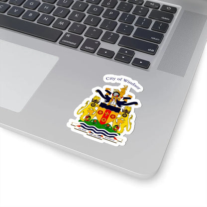 Coat of arms of Windsor Canada (Canada) (Coat of Arms) STICKER Vinyl Kiss-Cut Decal - The Sticker Space