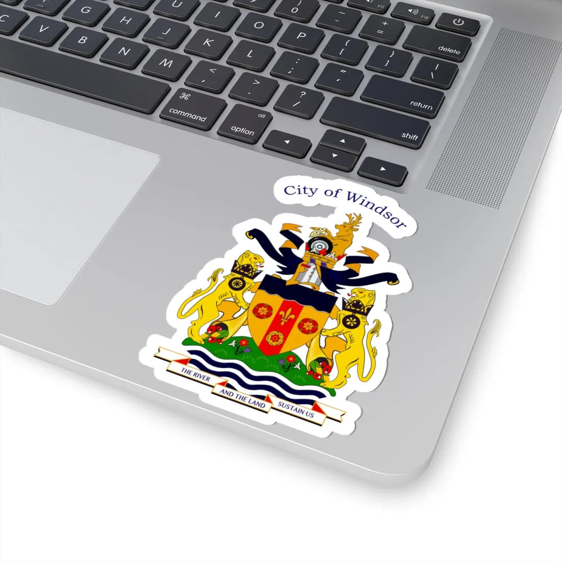 Coat of arms of Windsor Canada (Canada) (Coat of Arms) STICKER Vinyl Kiss-Cut Decal - The Sticker Space