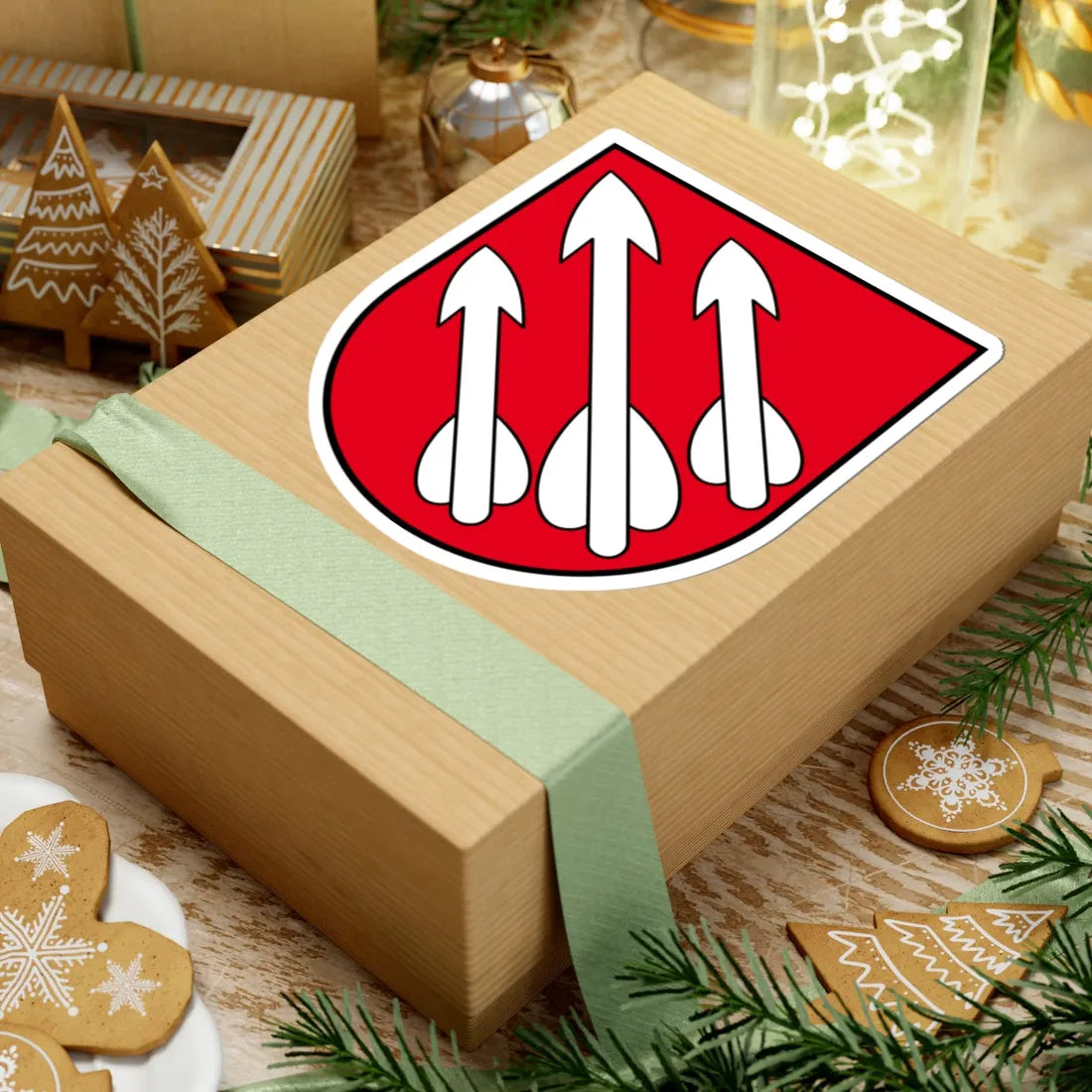 Coat of arms of Wintersingen (Switzerland) (Coat of Arms) STICKER Vinyl Kiss-Cut Decal - The Sticker Space