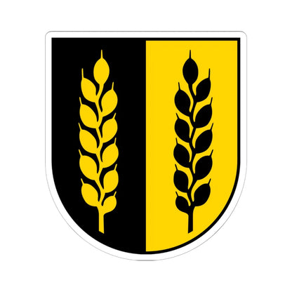 Coat of arms of Wittinsburg (Switzerland) (Coat of Arms) STICKER Vinyl Kiss-Cut Decal 6 Inch White - The Sticker Space