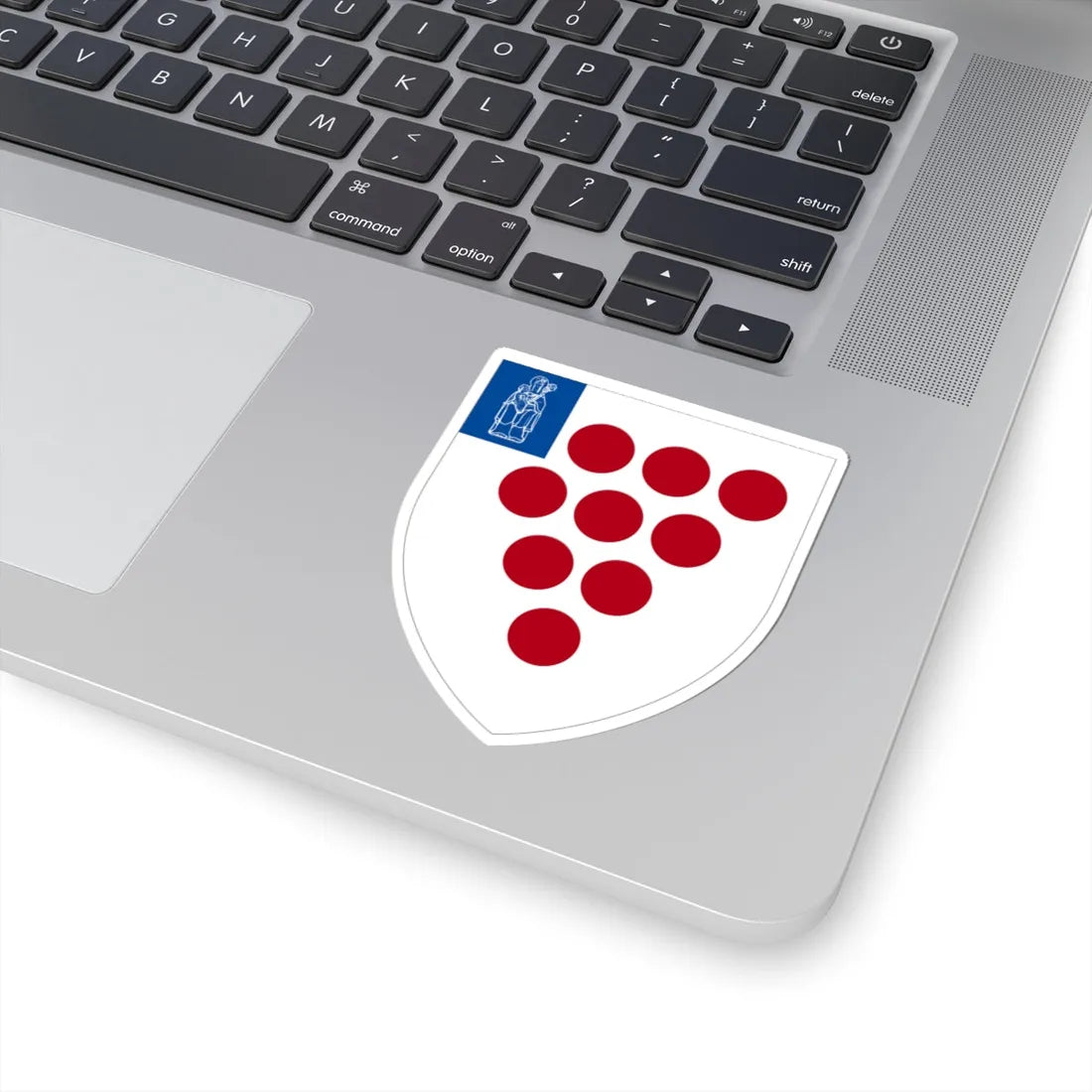 Coat of Arms of Worcester Cathedral (England) (Coat of Arms) STICKER Vinyl Kiss-Cut Decal - The Sticker Space