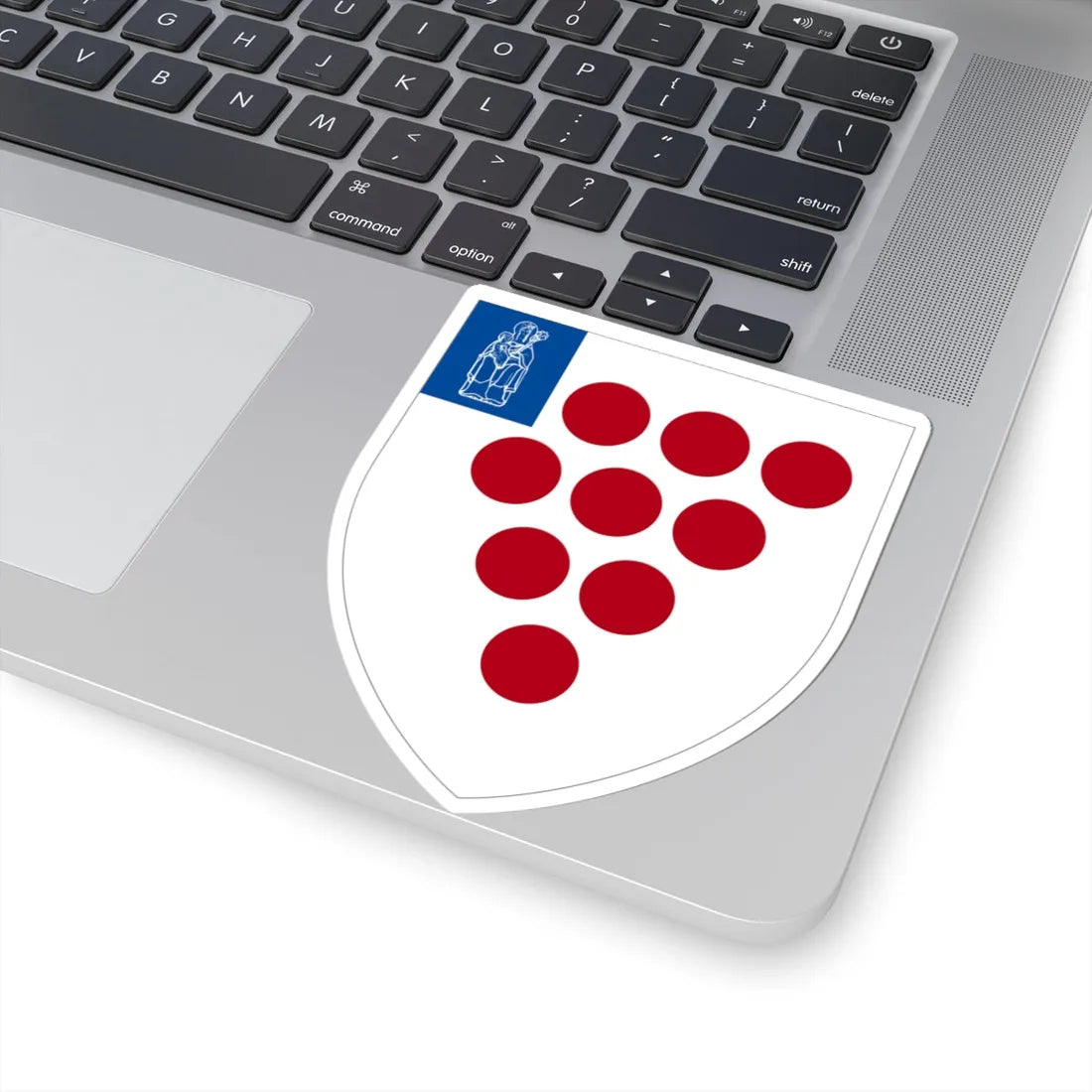 Coat of Arms of Worcester Cathedral (England) (Coat of Arms) STICKER Vinyl Kiss-Cut Decal - The Sticker Space