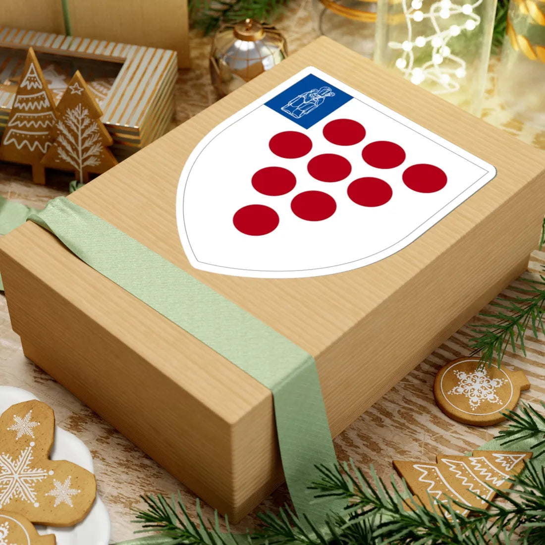 Coat of Arms of Worcester Cathedral (England) (Coat of Arms) STICKER Vinyl Kiss-Cut Decal - The Sticker Space