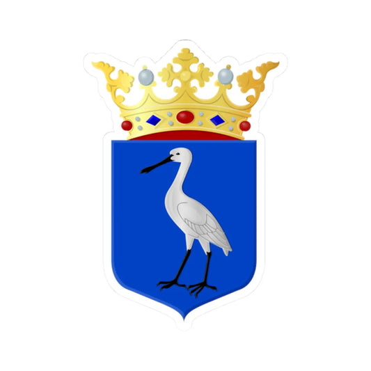 Coat of arms of Wormerland (Netherlands) (Coat of Arms) STICKER Vinyl Kiss-Cut Decal 2 Inch White - The Sticker Space