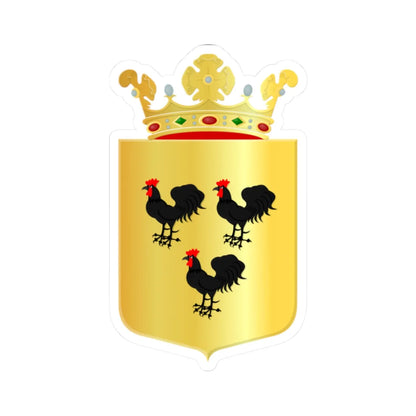 Coat of arms of Woudenberg (Netherlands) (Coat of Arms) STICKER Vinyl Kiss-Cut Decal 2 Inch White - The Sticker Space