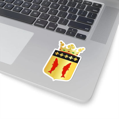 Coat of arms of Woudrichem (Netherlands) (Coat of Arms) STICKER Vinyl Kiss-Cut Decal - The Sticker Space