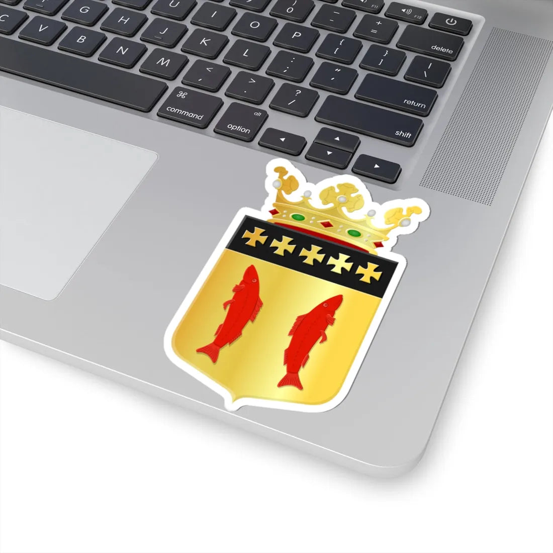 Coat of arms of Woudrichem (Netherlands) (Coat of Arms) STICKER Vinyl Kiss-Cut Decal - The Sticker Space