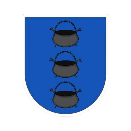 Coat of Arms of Yñigo cauldrons (Argentina) (Coat of Arms) STICKER Vinyl Kiss-Cut Decal 2 Inch White - The Sticker Space