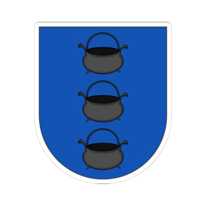 Coat of Arms of Yñigo cauldrons (Argentina) (Coat of Arms) STICKER Vinyl Kiss-Cut Decal 4 Inch White - The Sticker Space