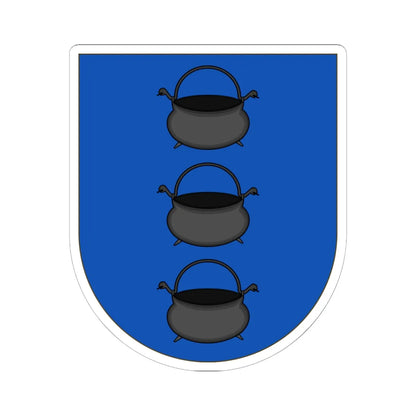 Coat of Arms of Yñigo cauldrons (Argentina) (Coat of Arms) STICKER Vinyl Kiss-Cut Decal 6 Inch White - The Sticker Space