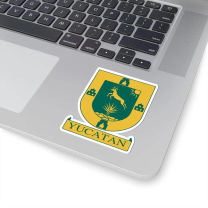 Coat of arms of Yucatan (Mexico) (Coat of Arms) STICKER Vinyl Kiss-Cut Decal - The Sticker Space