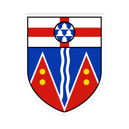 Coat of arms of Yukon escutcheon (Canada) (Coat of Arms) STICKER Vinyl Kiss-Cut Decal 3 Inch White - The Sticker Space