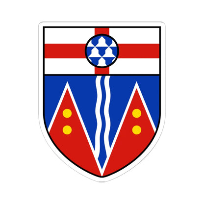 Coat of arms of Yukon escutcheon (Canada) (Coat of Arms) STICKER Vinyl Kiss-Cut Decal 6 Inch White - The Sticker Space
