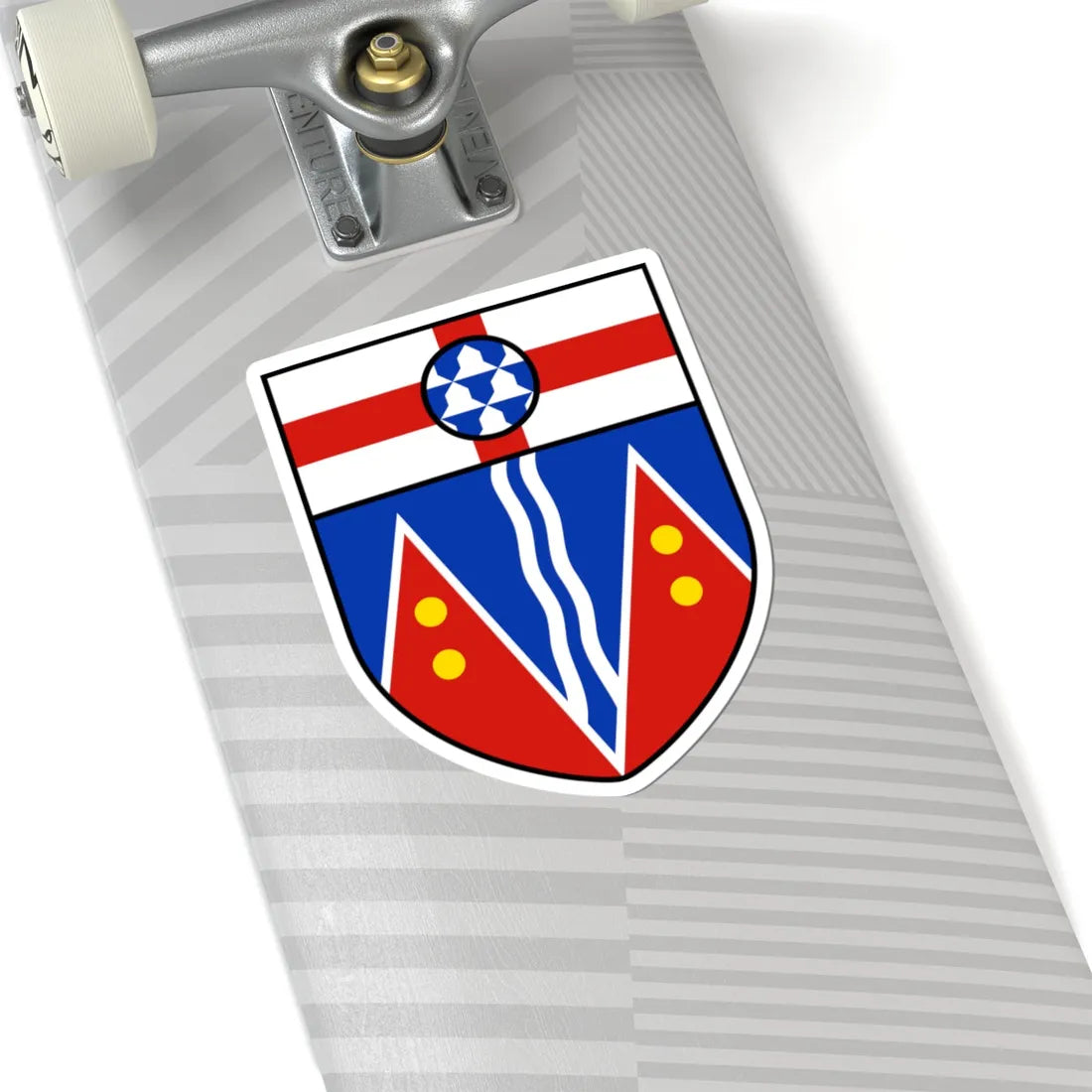 Coat of arms of Yukon escutcheon (Canada) (Coat of Arms) STICKER Vinyl Kiss-Cut Decal - The Sticker Space