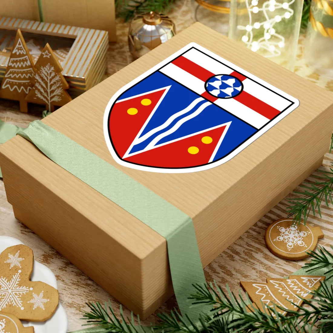 Coat of arms of Yukon escutcheon (Canada) (Coat of Arms) STICKER Vinyl Kiss-Cut Decal - The Sticker Space