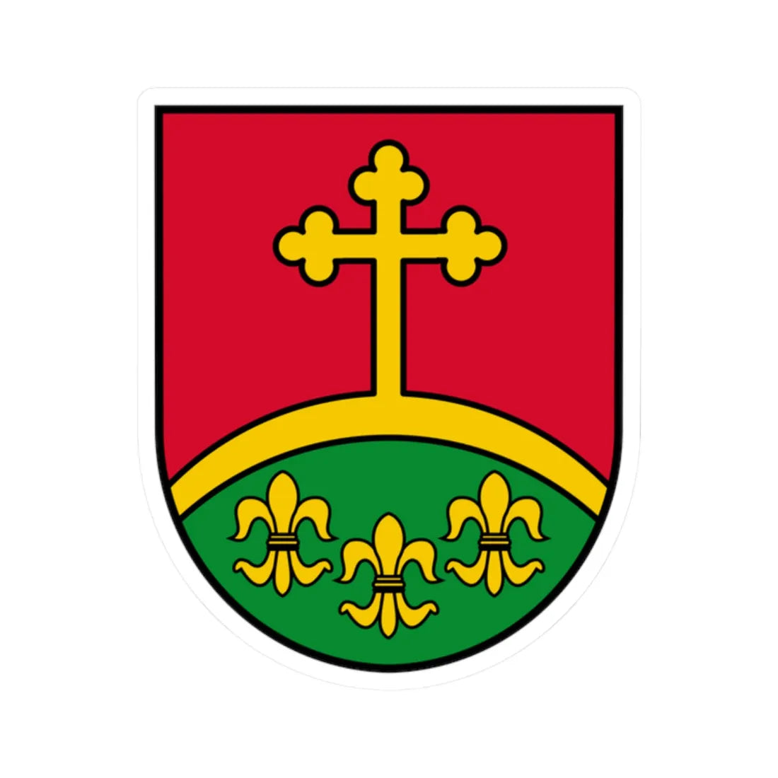 Coat of arms Pfarrkirchen im Mühlkreis (Austria) (Coat of Arms) STICKER Vinyl Kiss-Cut Decal 2 Inch White - The Sticker Space