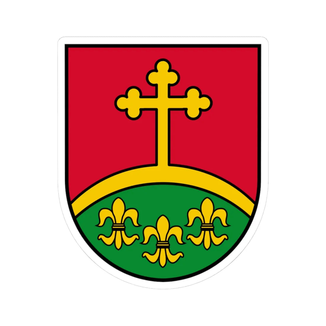 Coat of arms Pfarrkirchen im Mühlkreis (Austria) (Coat of Arms) STICKER Vinyl Kiss-Cut Decal 3 Inch White - The Sticker Space