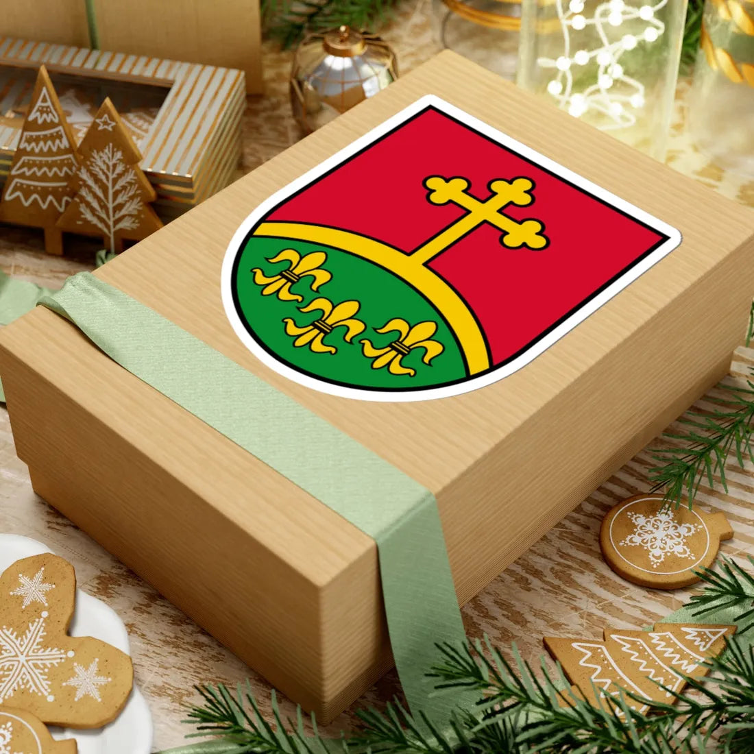 Coat of arms Pfarrkirchen im Mühlkreis (Austria) (Coat of Arms) STICKER Vinyl Kiss-Cut Decal - The Sticker Space