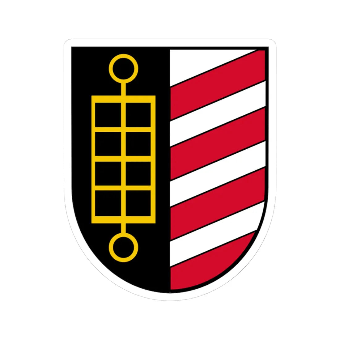 Coat of arms Pollham (Austria) (Coat of Arms) STICKER Vinyl Kiss-Cut Decal 3 Inch White - The Sticker Space