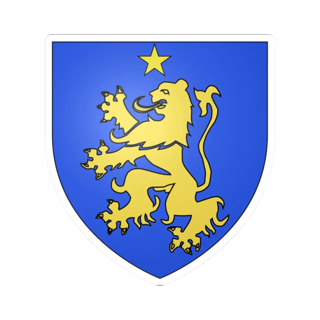 Coat of Arms Rosboch LAZ (Italy) (Coat of Arms) STICKER Vinyl Kiss-Cut Decal 2 Inch White - The Sticker Space