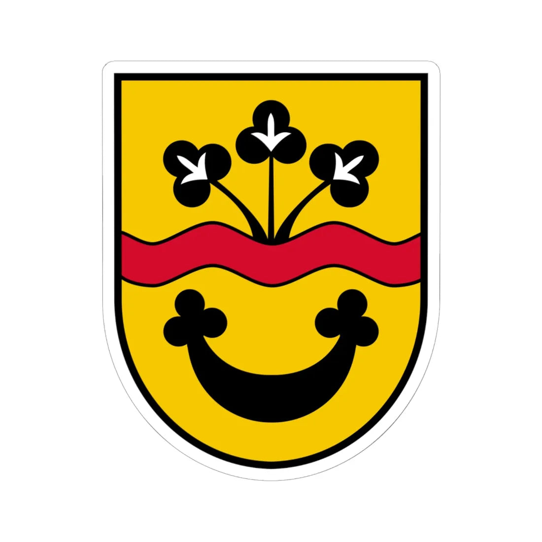 Coat of arms Rottenbach Austria (Austria) (Coat of Arms) STICKER Vinyl Kiss-Cut Decal 6 Inch White - The Sticker Space