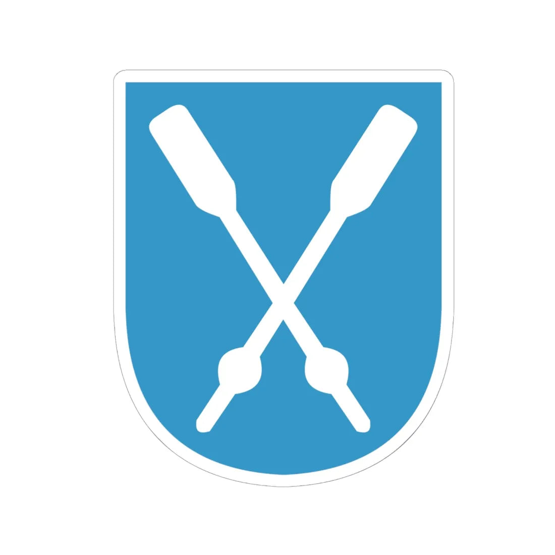 Coat of arms Samsø (Denmark) (Coat of Arms) STICKER Vinyl Kiss-Cut Decal 6 Inch White - The Sticker Space