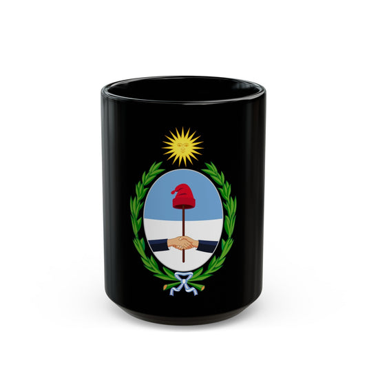 Coat of Arms San Juan Argentina - Black Coffee Mug-15oz-The Sticker Space