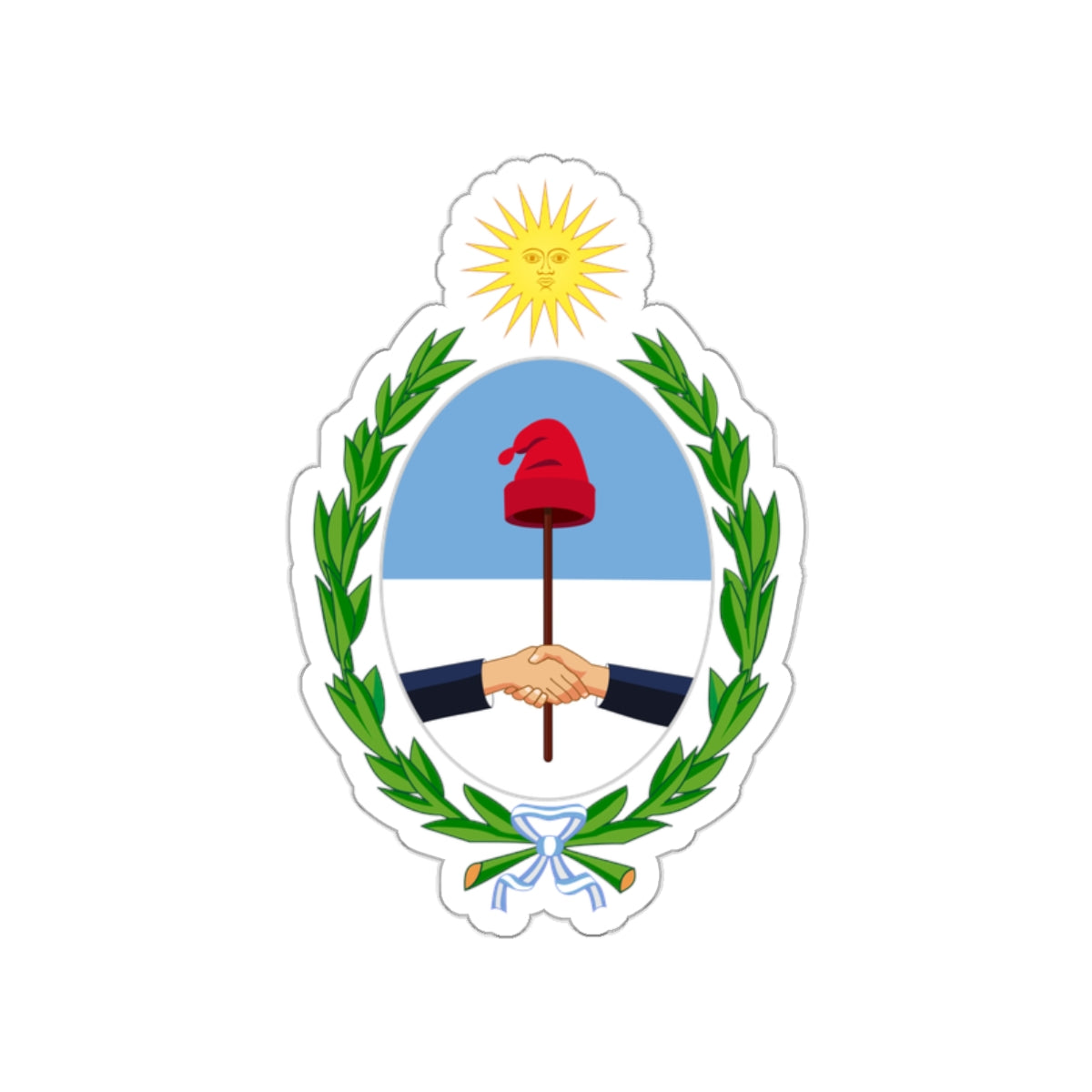 Coat of Arms San Juan Argentina STICKER Vinyl Die-Cut Decal-White-The Sticker Space