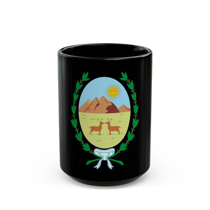 Coat of Arms San Luis Argentina - Black Coffee Mug-15oz-The Sticker Space