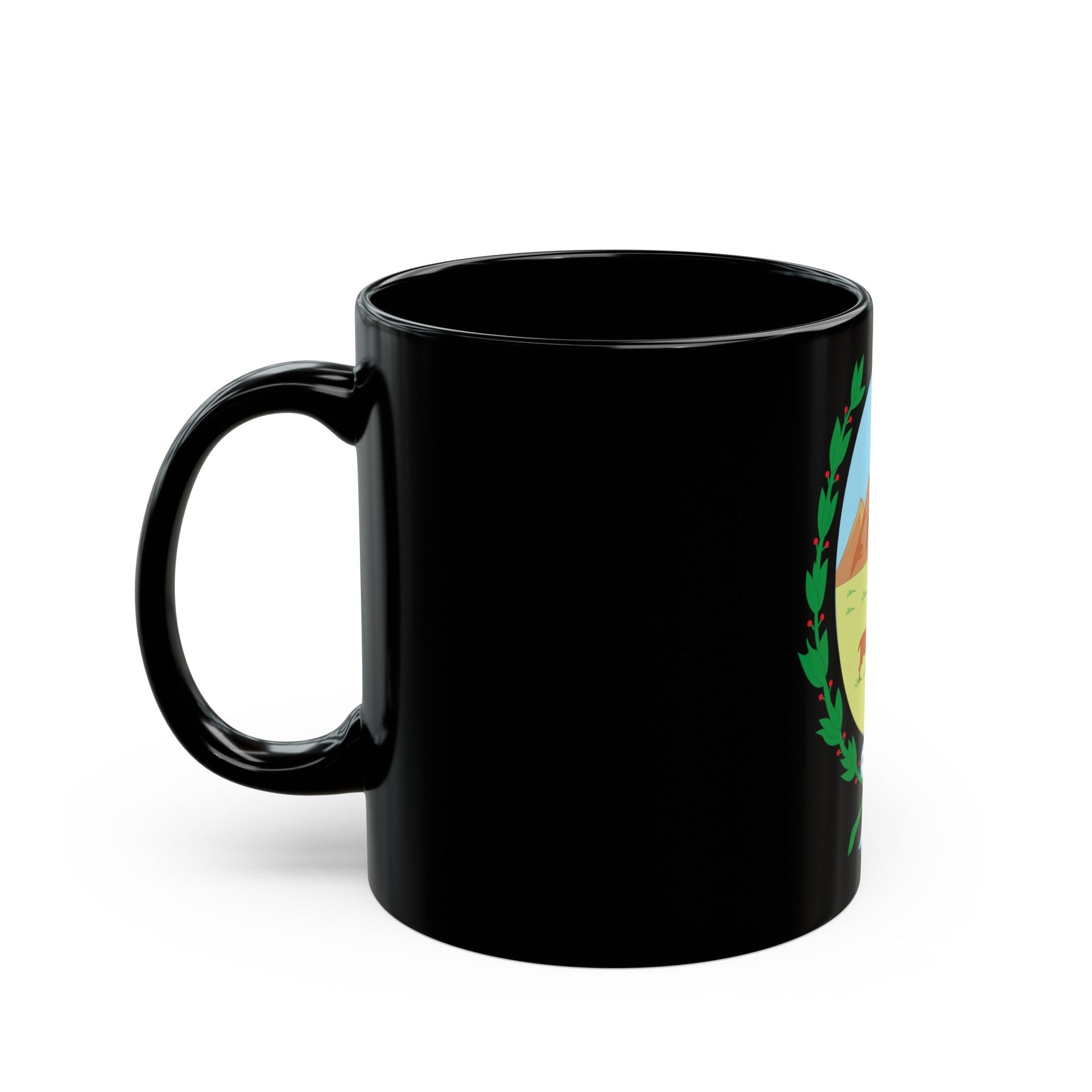 Coat of Arms San Luis Argentina - Black Coffee Mug-The Sticker Space