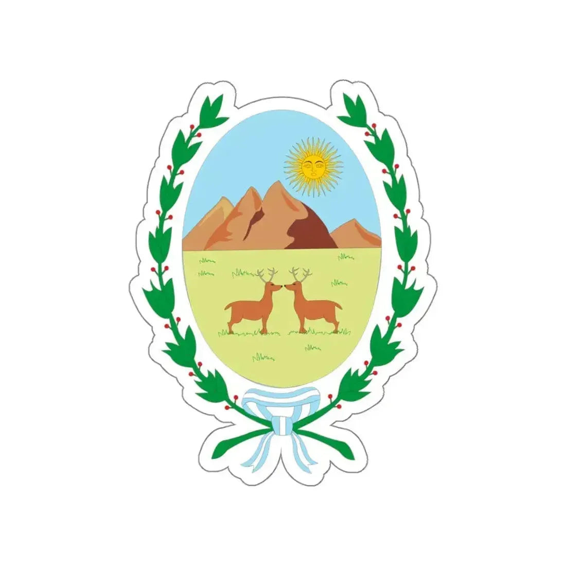 Coat of Arms San Luis Argentina STICKER Vinyl Die-Cut Decal 4 Inch - The Sticker Space