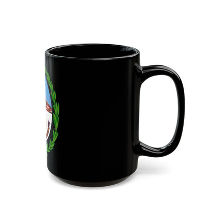 Coat of Arms Santa Cruz Argentina - Black Coffee Mug-The Sticker Space