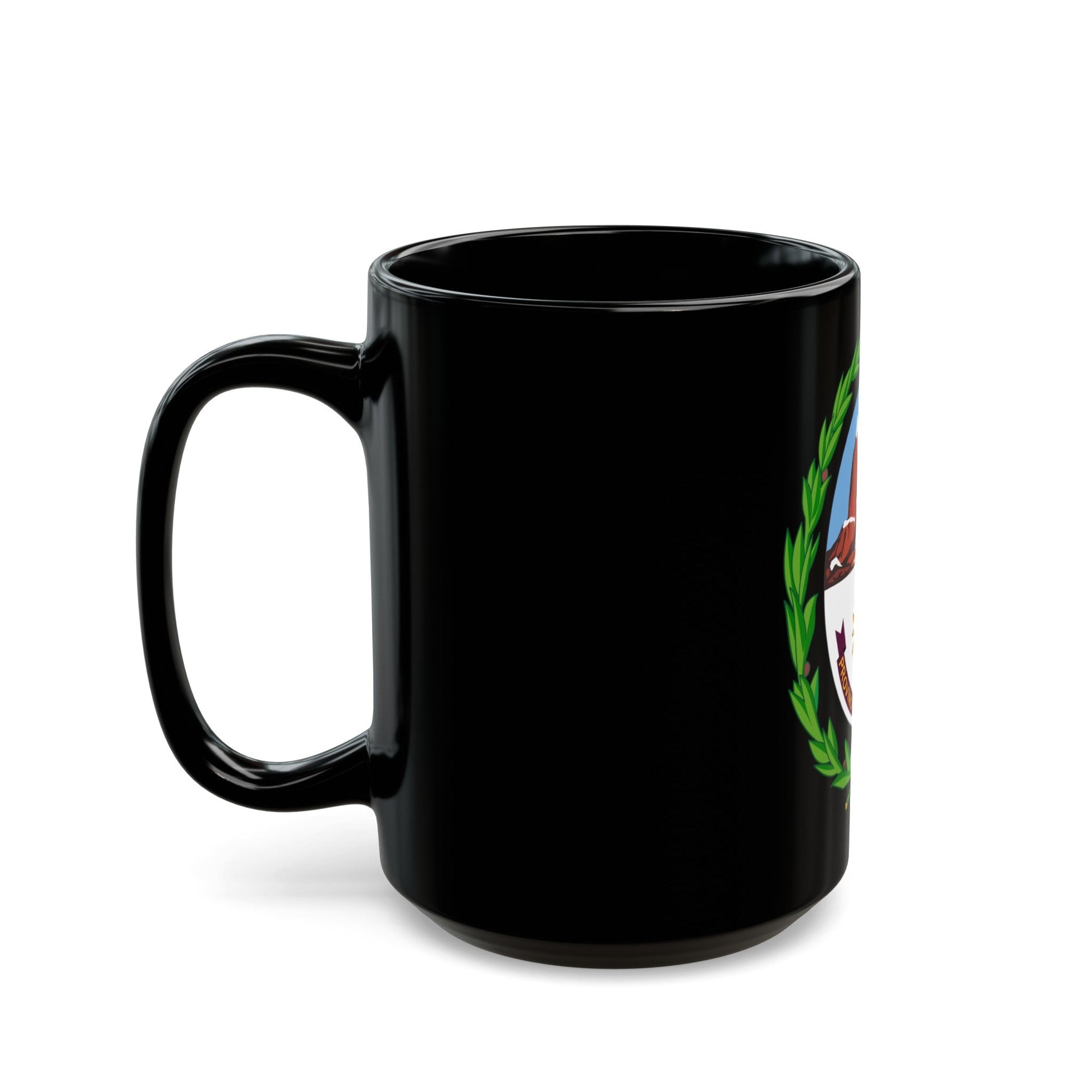 Coat of Arms Santa Cruz Argentina - Black Coffee Mug-The Sticker Space